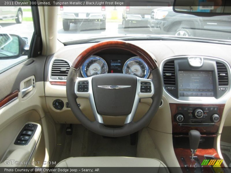 Tungsten Metallic / Black/Light Frost Beige 2011 Chrysler 300 Limited