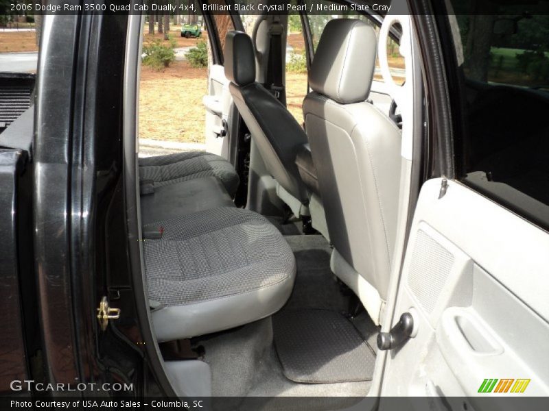 Brilliant Black Crystal Pearl / Medium Slate Gray 2006 Dodge Ram 3500 Quad Cab Dually 4x4