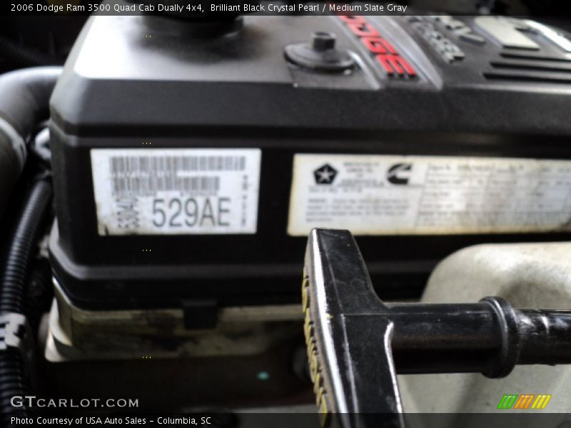 Brilliant Black Crystal Pearl / Medium Slate Gray 2006 Dodge Ram 3500 Quad Cab Dually 4x4