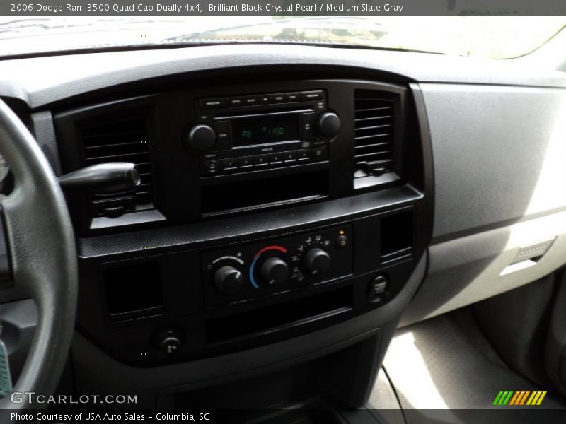Brilliant Black Crystal Pearl / Medium Slate Gray 2006 Dodge Ram 3500 Quad Cab Dually 4x4