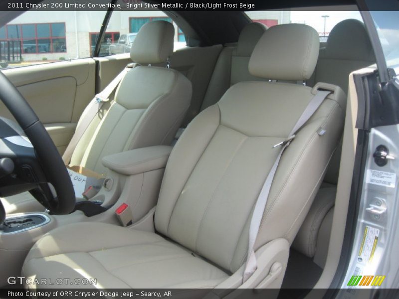  2011 200 Limited Convertible Black/Light Frost Beige Interior