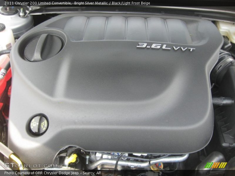  2011 200 Limited Convertible Engine - 3.6 Liter DOHC 24-Valve VVT Pentastar V6