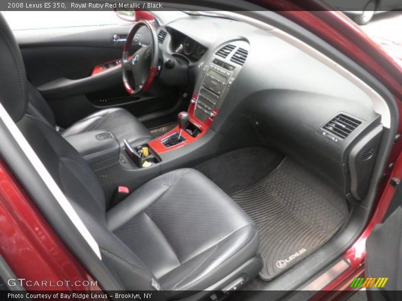 Royal Ruby Red Metallic / Black 2008 Lexus ES 350