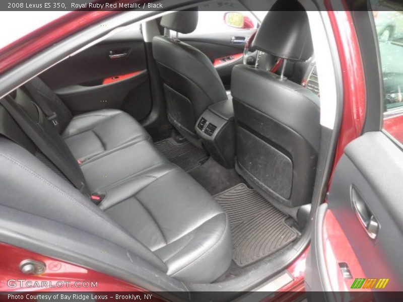 Royal Ruby Red Metallic / Black 2008 Lexus ES 350