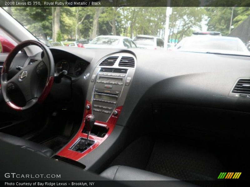 Royal Ruby Red Metallic / Black 2008 Lexus ES 350