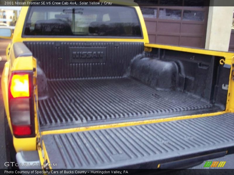 Solar Yellow / Gray 2001 Nissan Frontier SE V6 Crew Cab 4x4