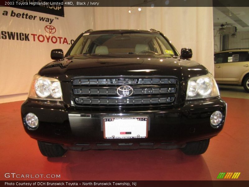 Black / Ivory 2003 Toyota Highlander Limited 4WD