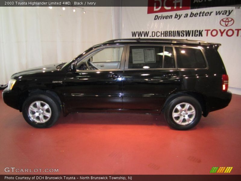 Black / Ivory 2003 Toyota Highlander Limited 4WD