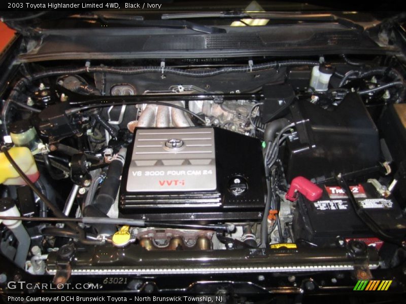 Black / Ivory 2003 Toyota Highlander Limited 4WD