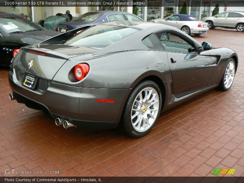 Silverstone (Metallic Grey) / Natural (Saddle) 2008 Ferrari 599 GTB Fiorano F1
