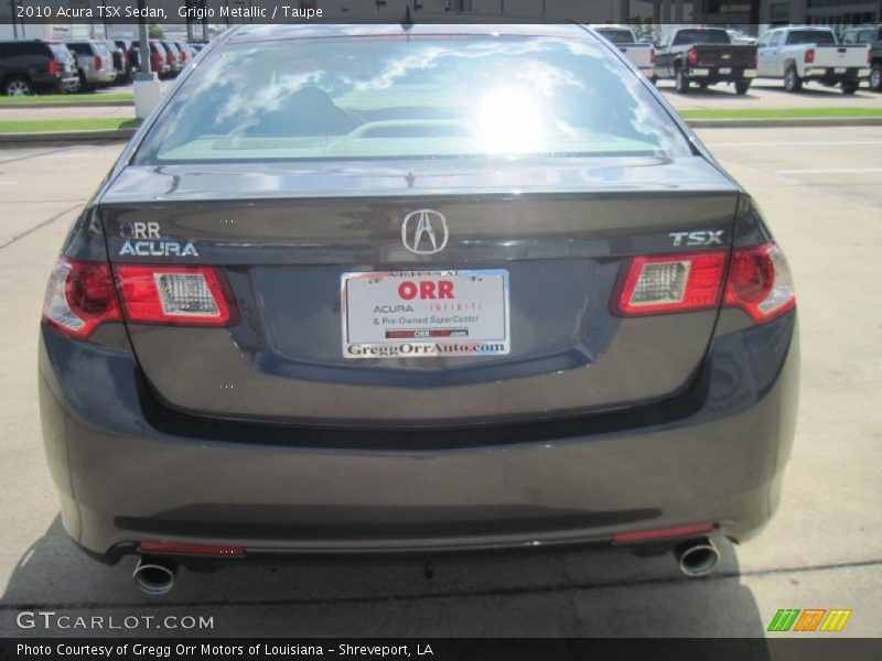 Grigio Metallic / Taupe 2010 Acura TSX Sedan