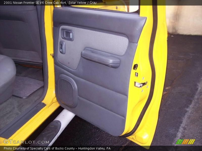 Solar Yellow / Gray 2001 Nissan Frontier SE V6 Crew Cab 4x4