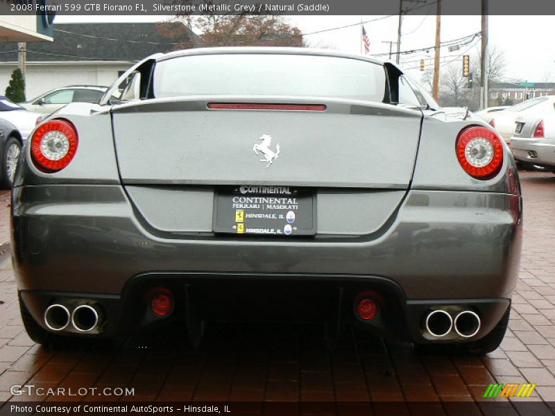 Silverstone (Metallic Grey) / Natural (Saddle) 2008 Ferrari 599 GTB Fiorano F1