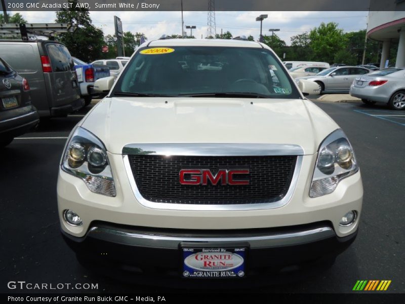 Summit White / Ebony 2008 GMC Acadia SLT AWD