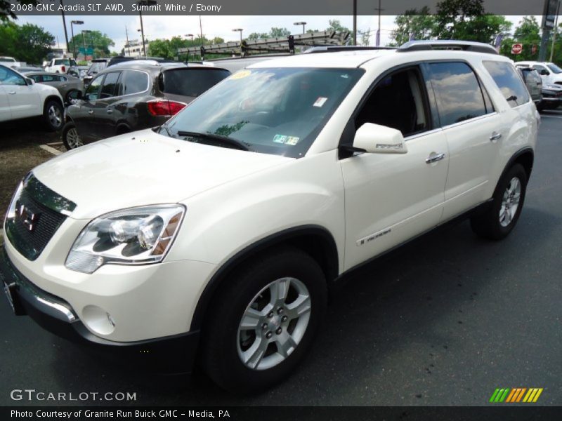 Summit White / Ebony 2008 GMC Acadia SLT AWD