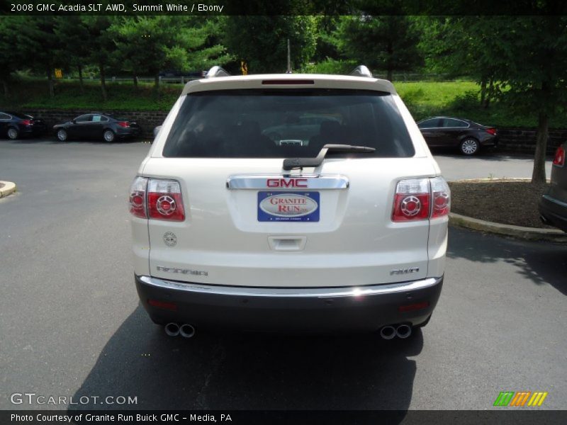 Summit White / Ebony 2008 GMC Acadia SLT AWD