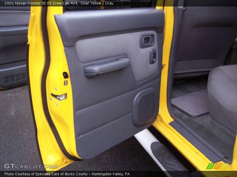 Solar Yellow / Gray 2001 Nissan Frontier SE V6 Crew Cab 4x4