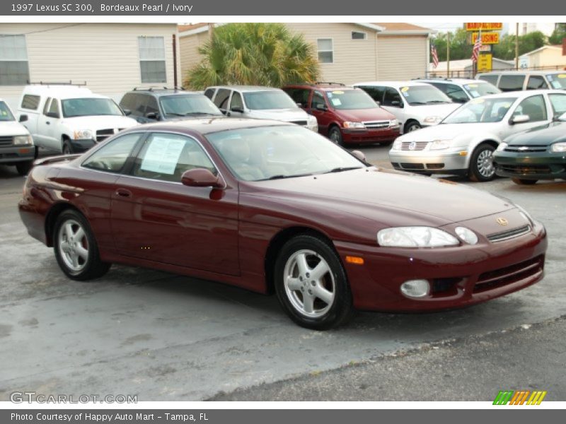 Bordeaux Pearl / Ivory 1997 Lexus SC 300
