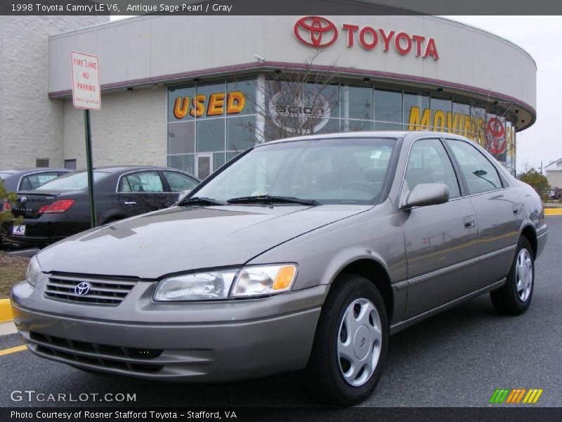 Antique Sage Pearl / Gray 1998 Toyota Camry LE V6