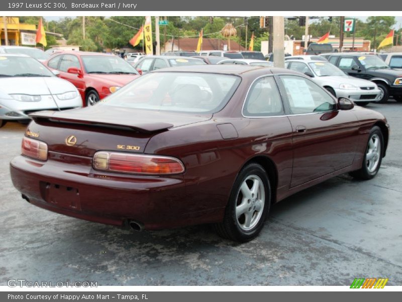 Bordeaux Pearl / Ivory 1997 Lexus SC 300