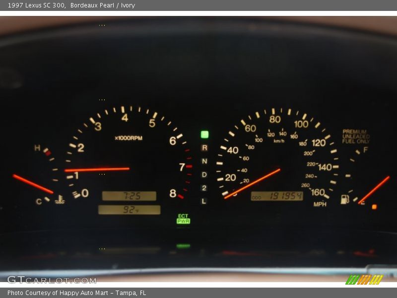 Bordeaux Pearl / Ivory 1997 Lexus SC 300