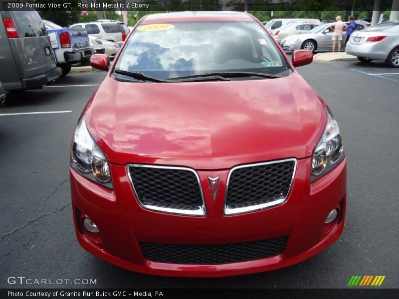 Red Hot Metallic / Ebony 2009 Pontiac Vibe GT