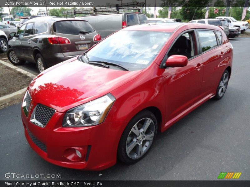 Red Hot Metallic / Ebony 2009 Pontiac Vibe GT
