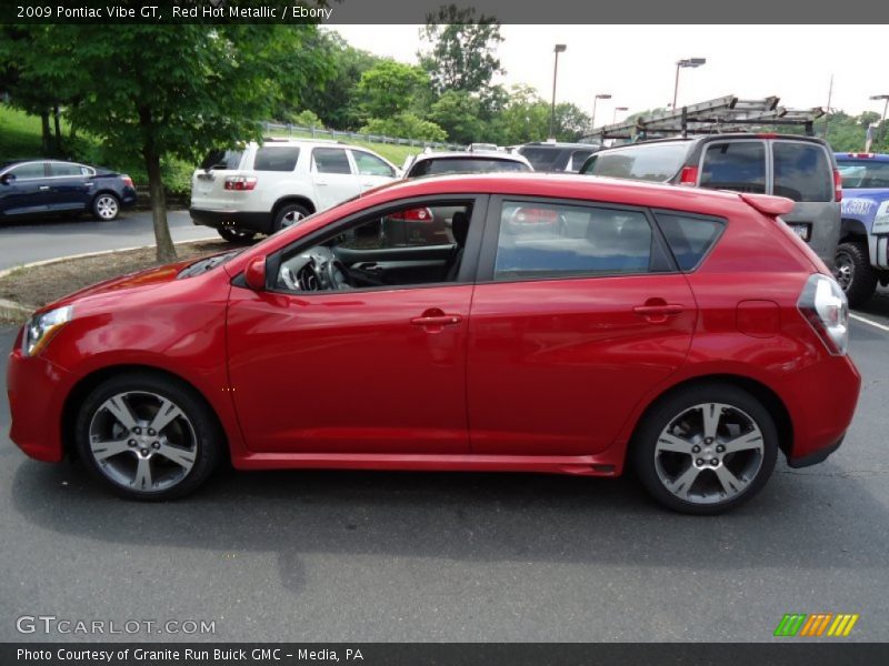 Red Hot Metallic / Ebony 2009 Pontiac Vibe GT