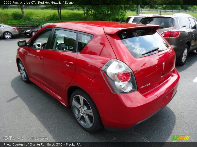 Red Hot Metallic / Ebony 2009 Pontiac Vibe GT