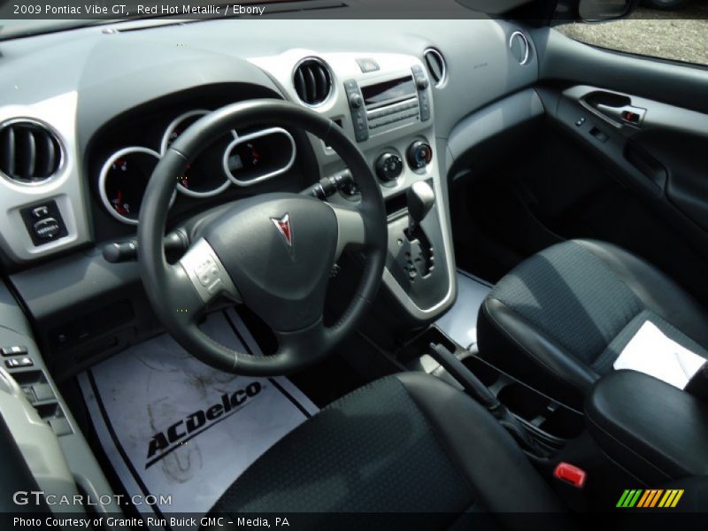 Red Hot Metallic / Ebony 2009 Pontiac Vibe GT