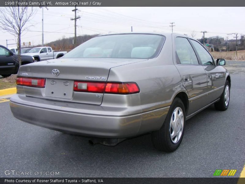 Antique Sage Pearl / Gray 1998 Toyota Camry LE V6