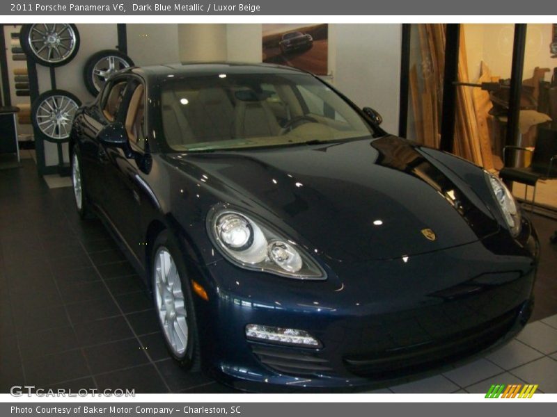 Dark Blue Metallic / Luxor Beige 2011 Porsche Panamera V6