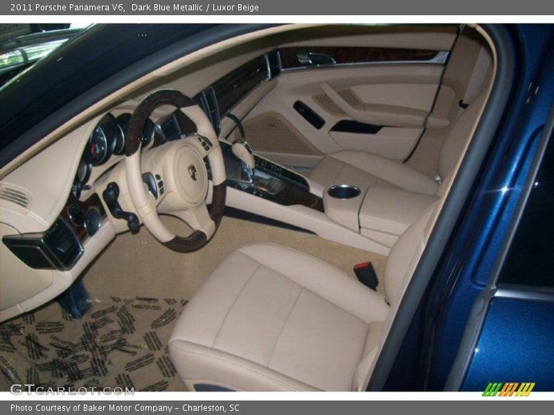 Dark Blue Metallic / Luxor Beige 2011 Porsche Panamera V6