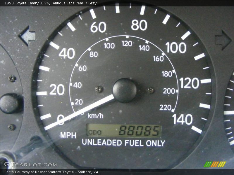 Antique Sage Pearl / Gray 1998 Toyota Camry LE V6
