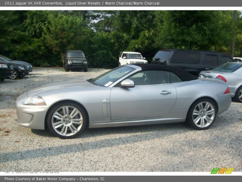 Liquid Silver Metallic / Warm Charcoal/Warm Charcoal 2011 Jaguar XK XKR Convertible