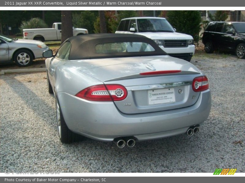 Liquid Silver Metallic / Warm Charcoal/Warm Charcoal 2011 Jaguar XK XKR Convertible