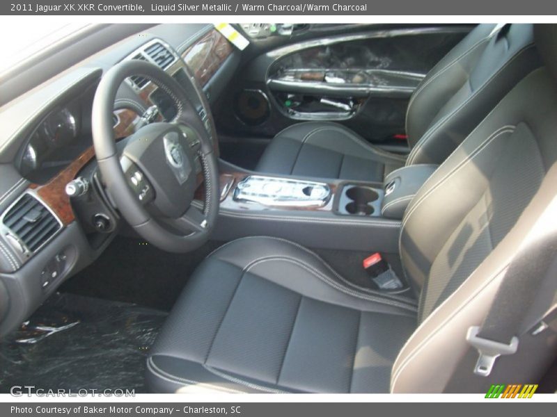 Liquid Silver Metallic / Warm Charcoal/Warm Charcoal 2011 Jaguar XK XKR Convertible