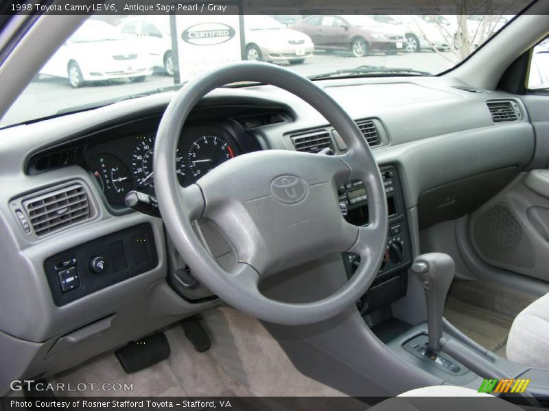 Antique Sage Pearl / Gray 1998 Toyota Camry LE V6