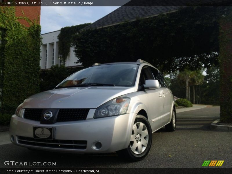 Silver Mist Metallic / Beige 2006 Nissan Quest 3.5 S