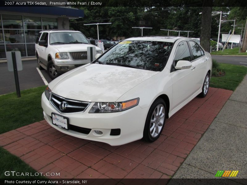 Premium White Pearl / Ebony 2007 Acura TSX Sedan