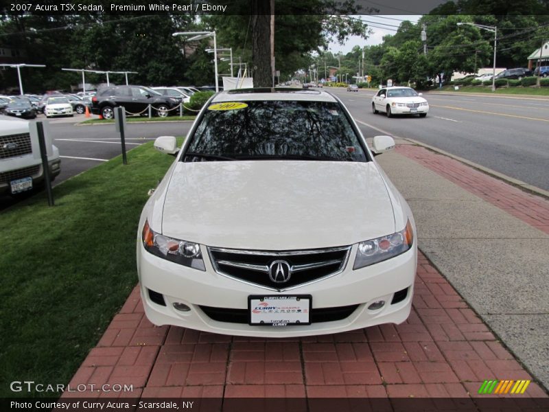 Premium White Pearl / Ebony 2007 Acura TSX Sedan