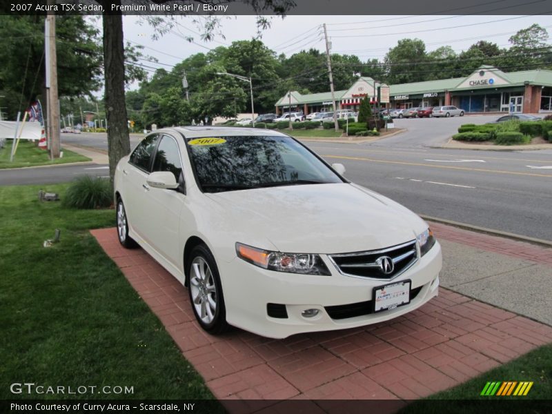 Premium White Pearl / Ebony 2007 Acura TSX Sedan