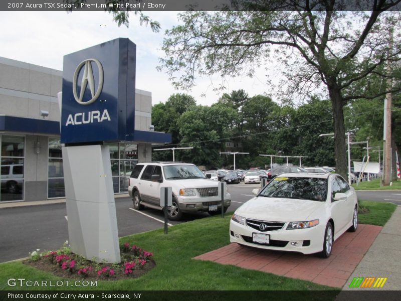 Premium White Pearl / Ebony 2007 Acura TSX Sedan