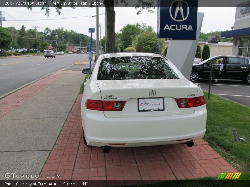 Premium White Pearl / Ebony 2007 Acura TSX Sedan