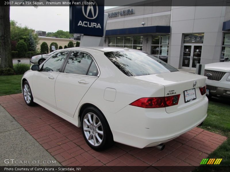 Premium White Pearl / Ebony 2007 Acura TSX Sedan
