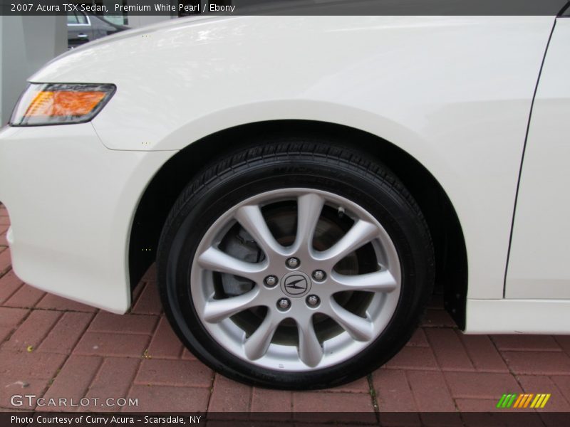 Premium White Pearl / Ebony 2007 Acura TSX Sedan