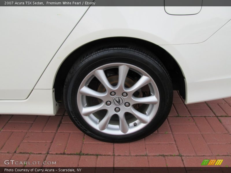 Premium White Pearl / Ebony 2007 Acura TSX Sedan