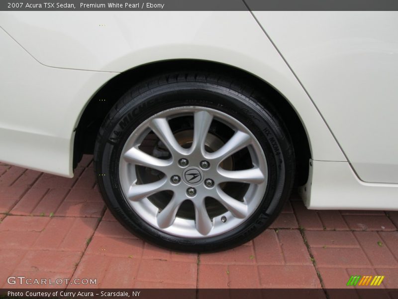 Premium White Pearl / Ebony 2007 Acura TSX Sedan