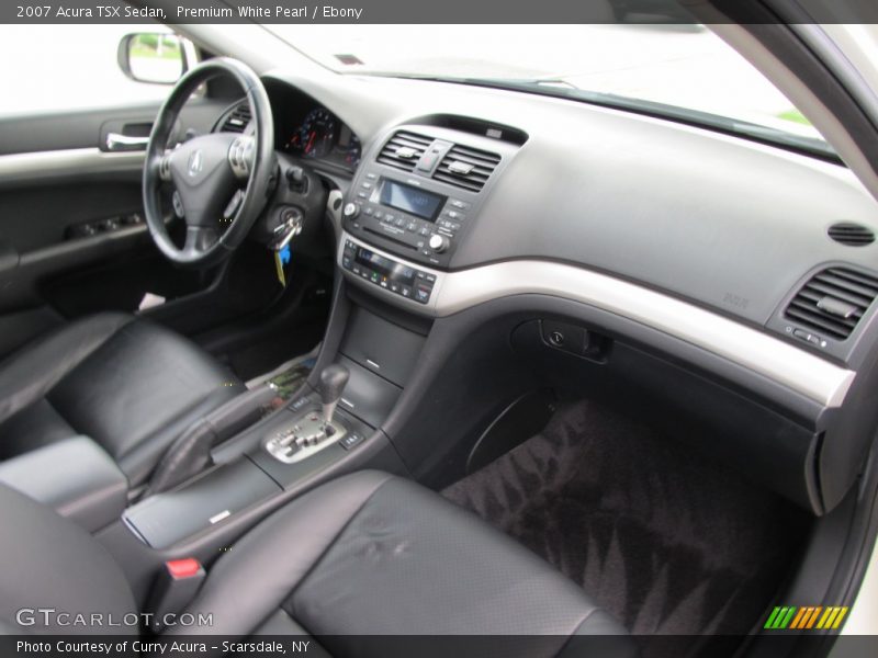 Premium White Pearl / Ebony 2007 Acura TSX Sedan
