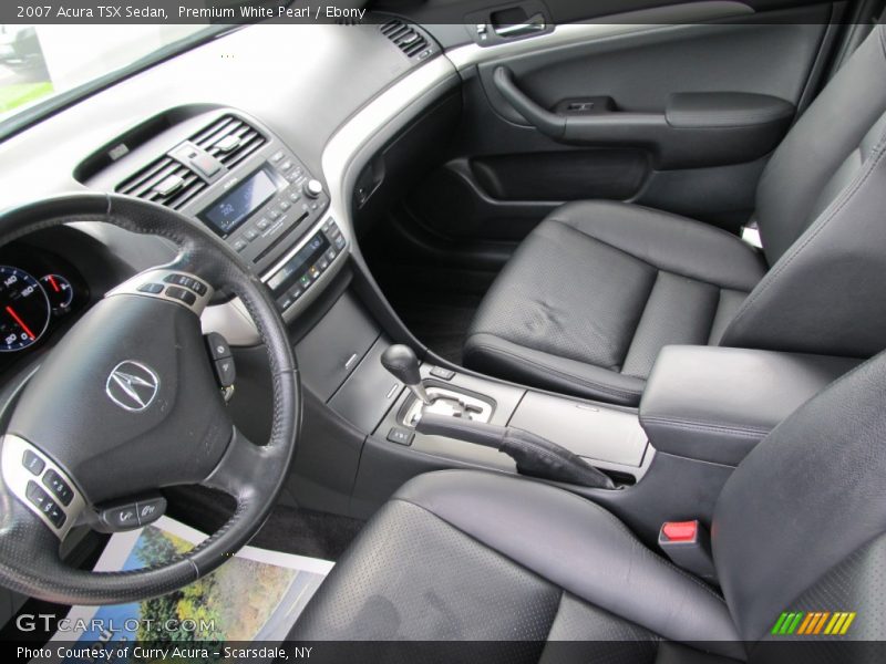 Premium White Pearl / Ebony 2007 Acura TSX Sedan